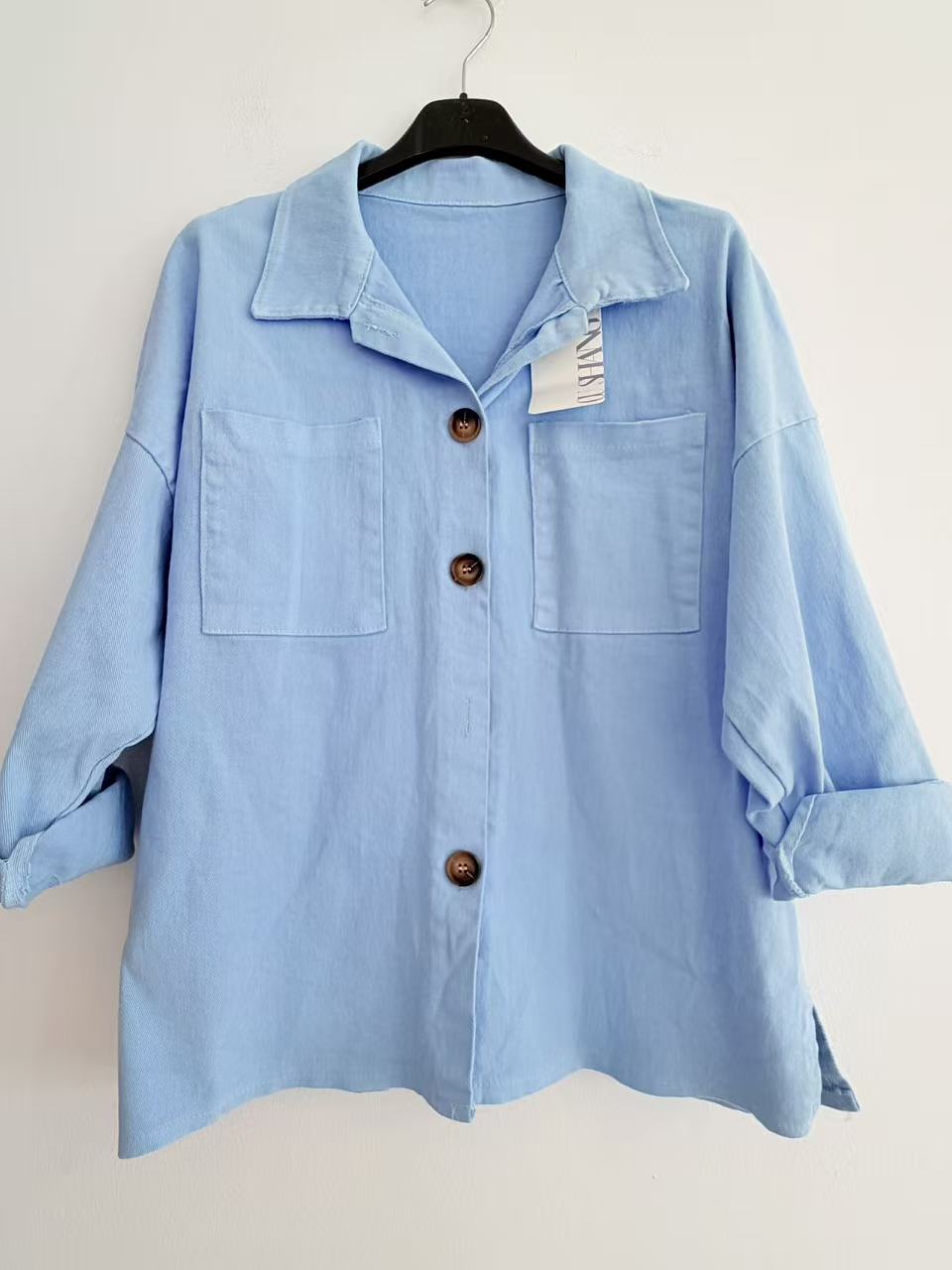 Chaqueta larga demin