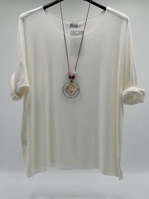 Camiseta básica punto blanca