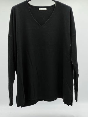 Jersey fino básico negro