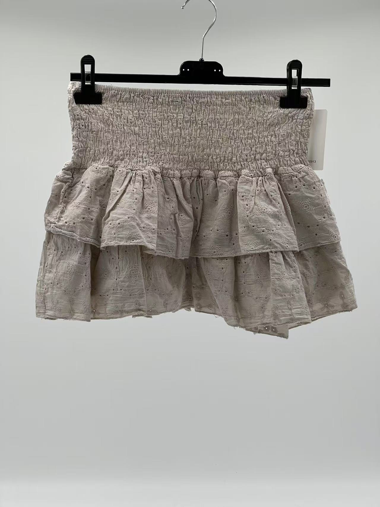 Falda pantalón corto beige