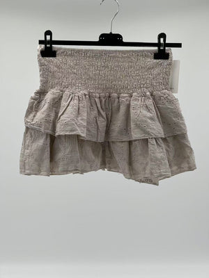 Falda pantalón corto beige