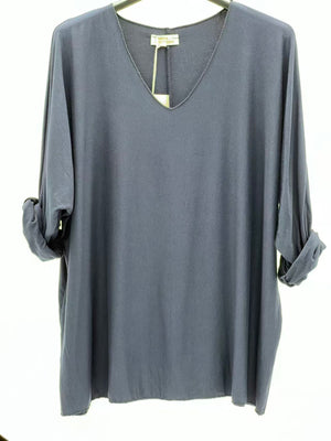 Camiseta básica manga larga negra