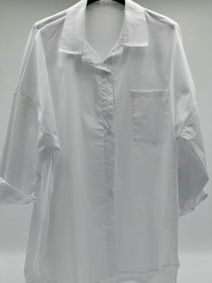 Camisa clásica larga blanca