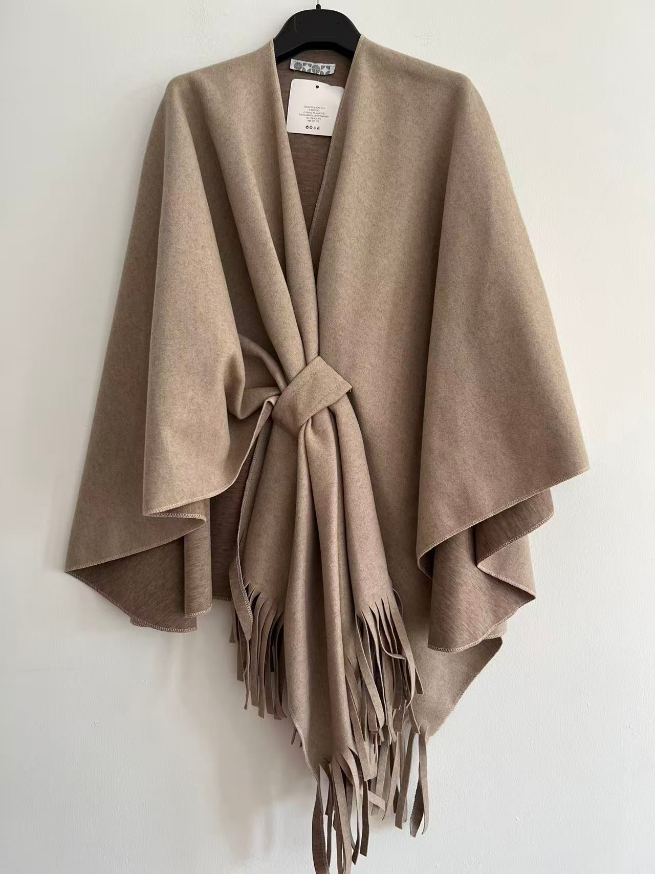 Poncho cruzado oversize