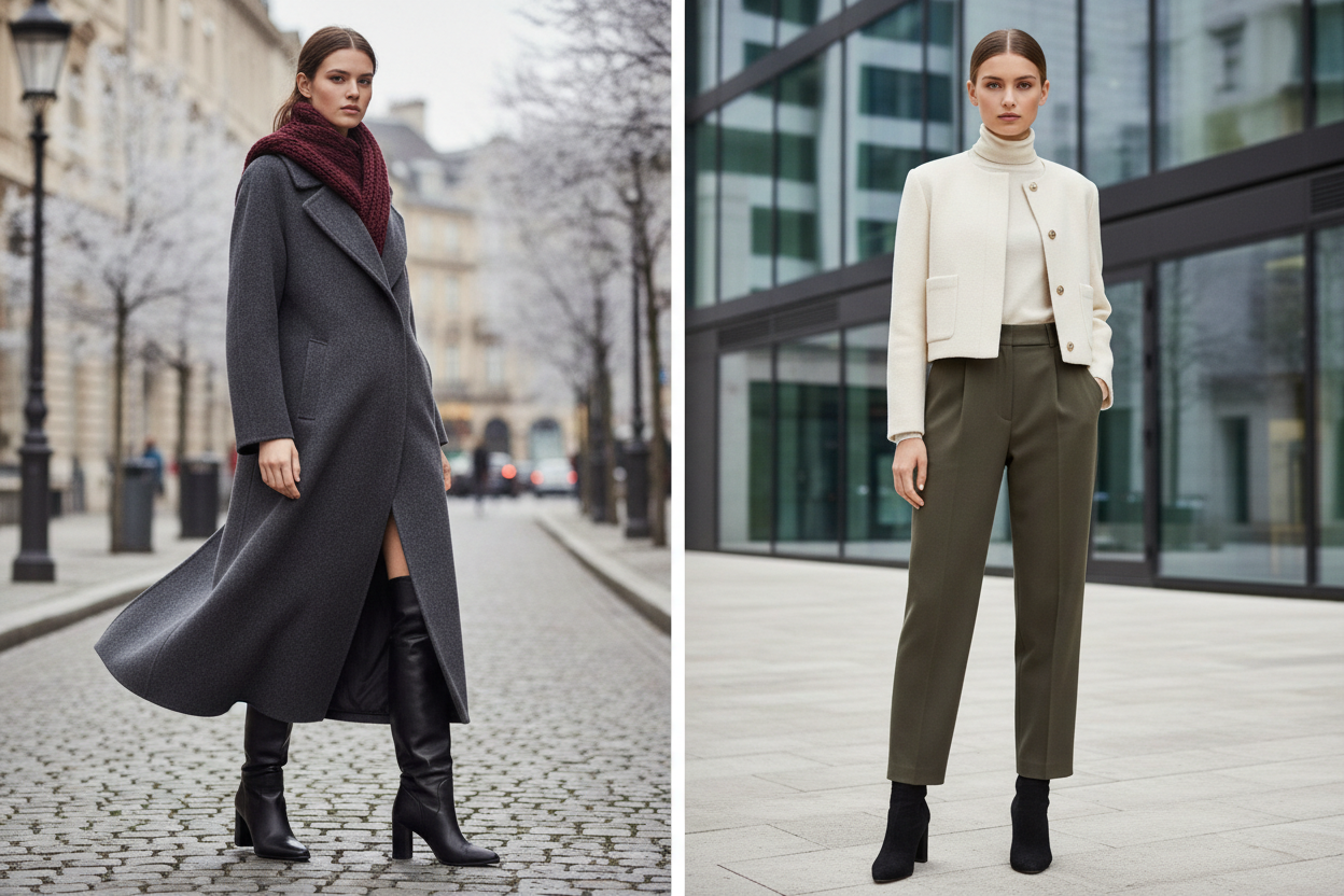 Abrigos largos vs cortos: cuál elegir este invierno