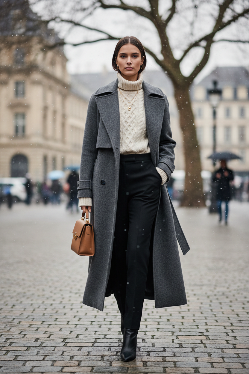 Cómo combinar abrigos largos en invierno: guía práctica y elegante