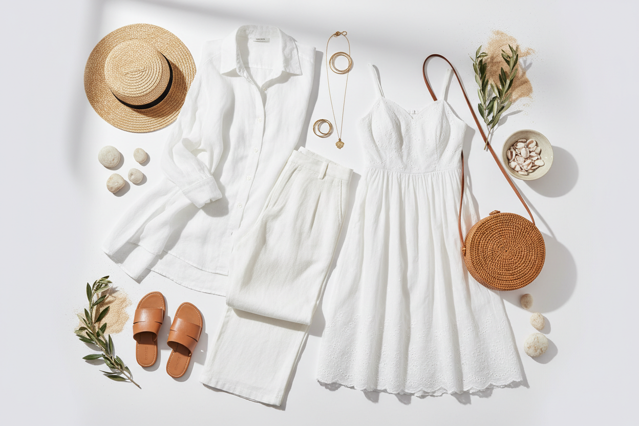 Cómo combinar ropa blanca en verano