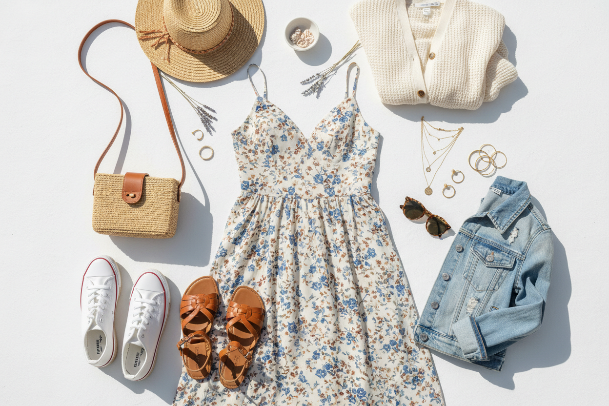 Cómo combinar vestidos de verano para el día a día