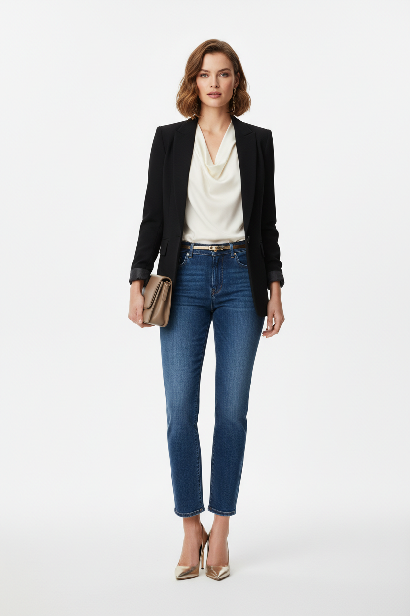 Cómo crear outfits elegantes con jeans: guía completa para mujeres