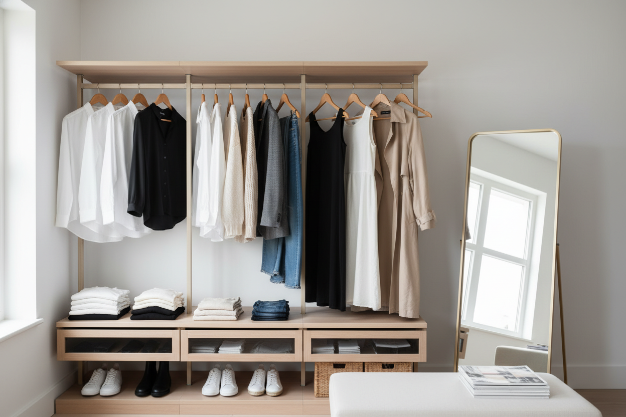 Cómo crear un armario cápsula con estilo y funcionalidad