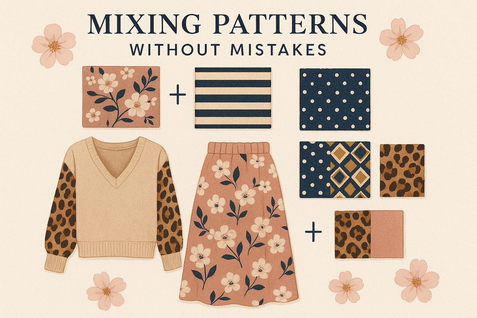 🌸 Consejos para combinar estampados sin errores