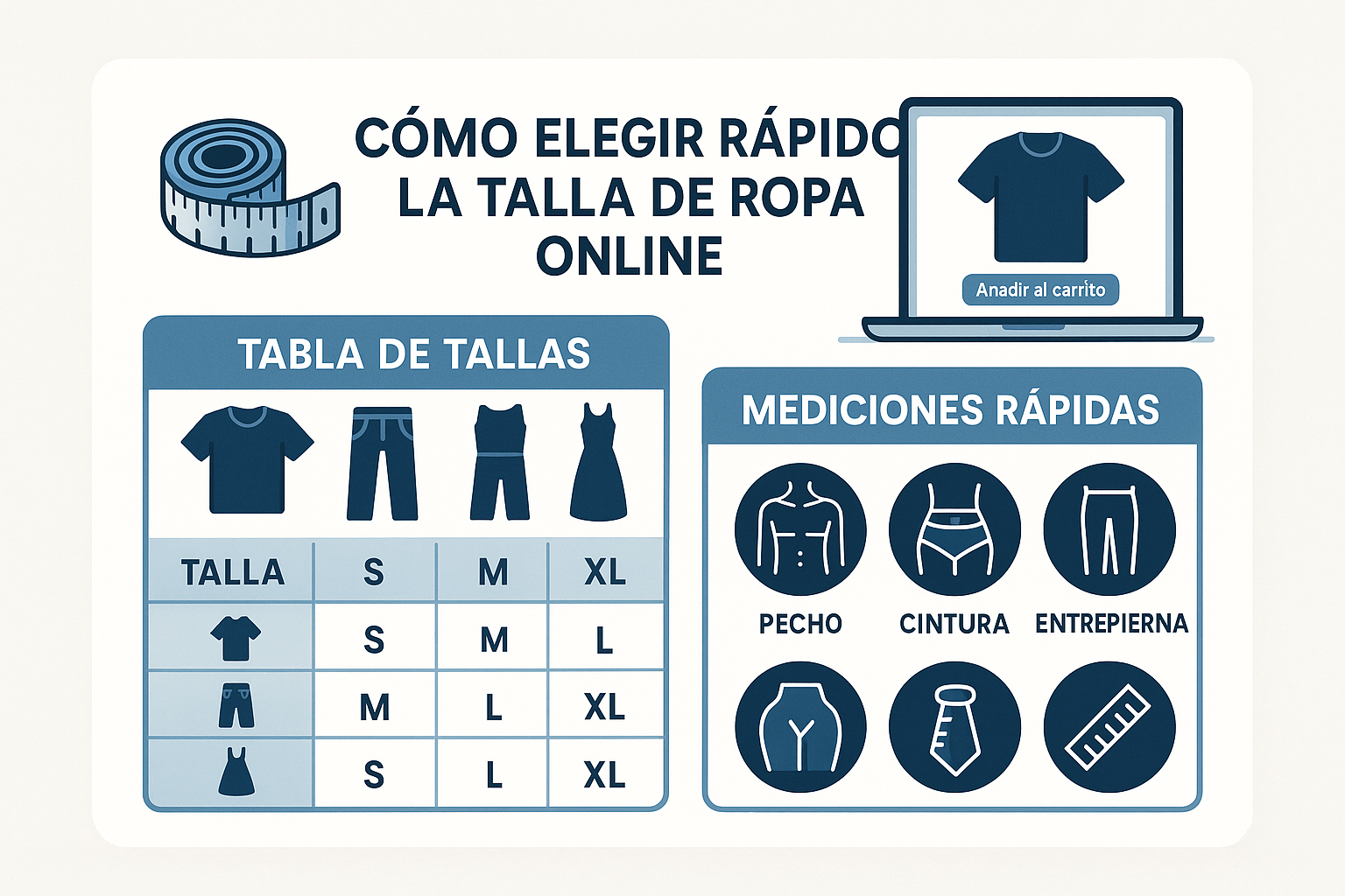 Elige Tu Talla Correcta Ropa Online Rápidamente