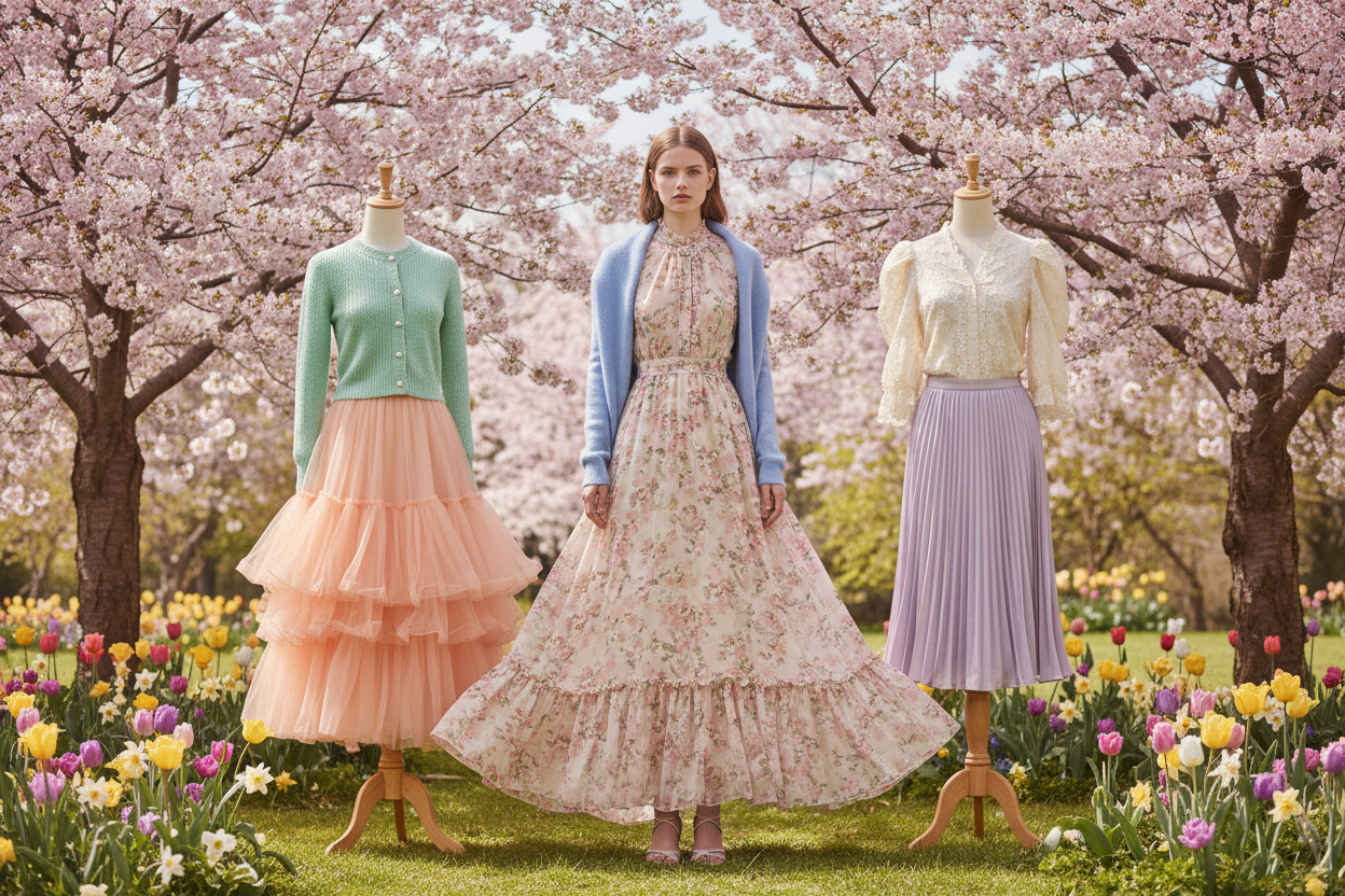 Estilo romántico en primavera: prendas y colores clave