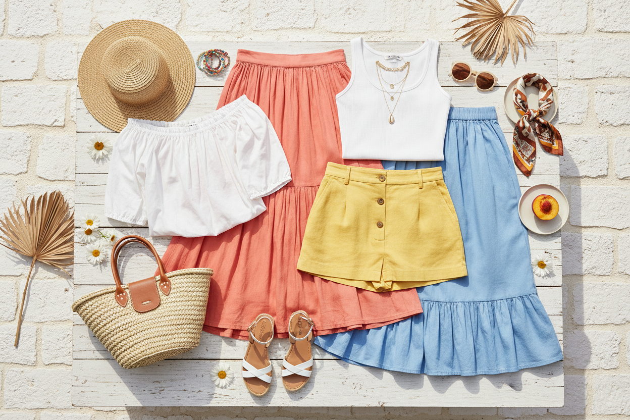 Looks de verano con faldas: ideas fáciles