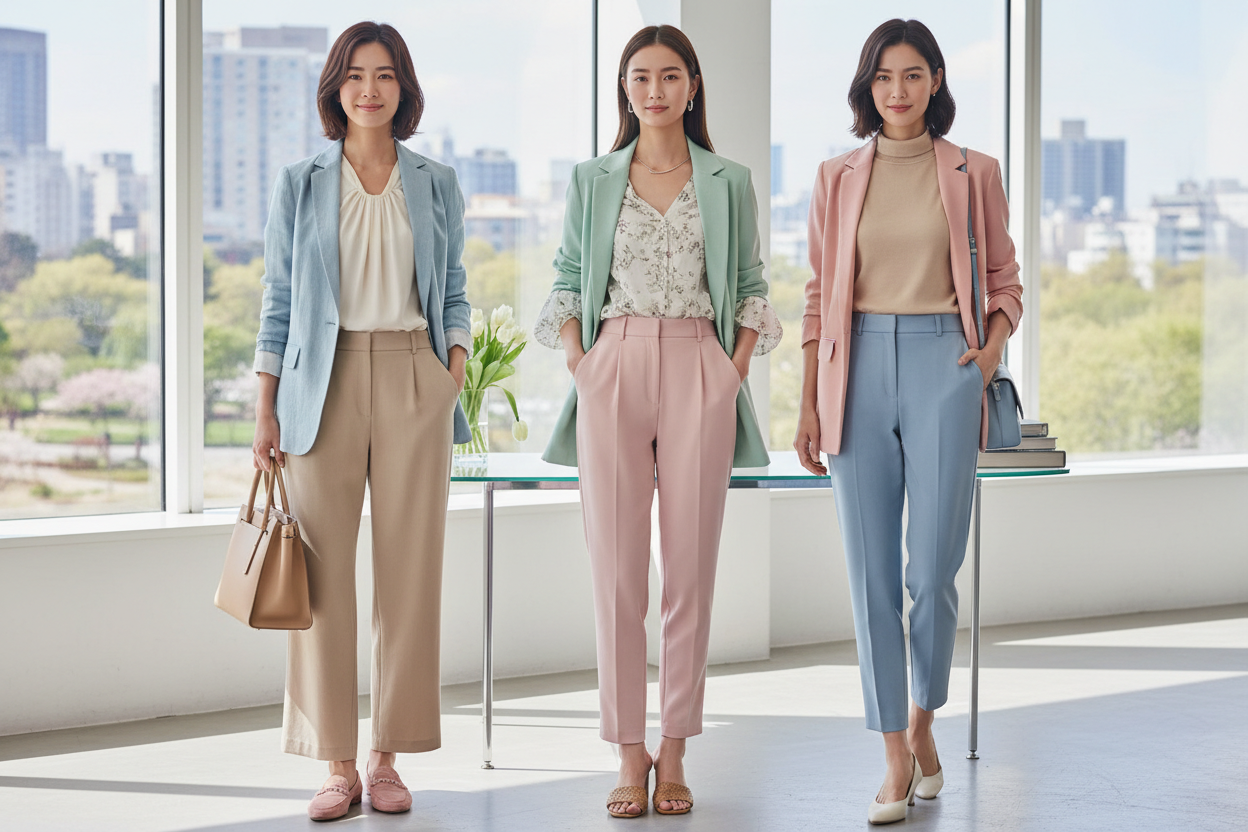 Outfits de oficina para primavera elegantes y cómodos