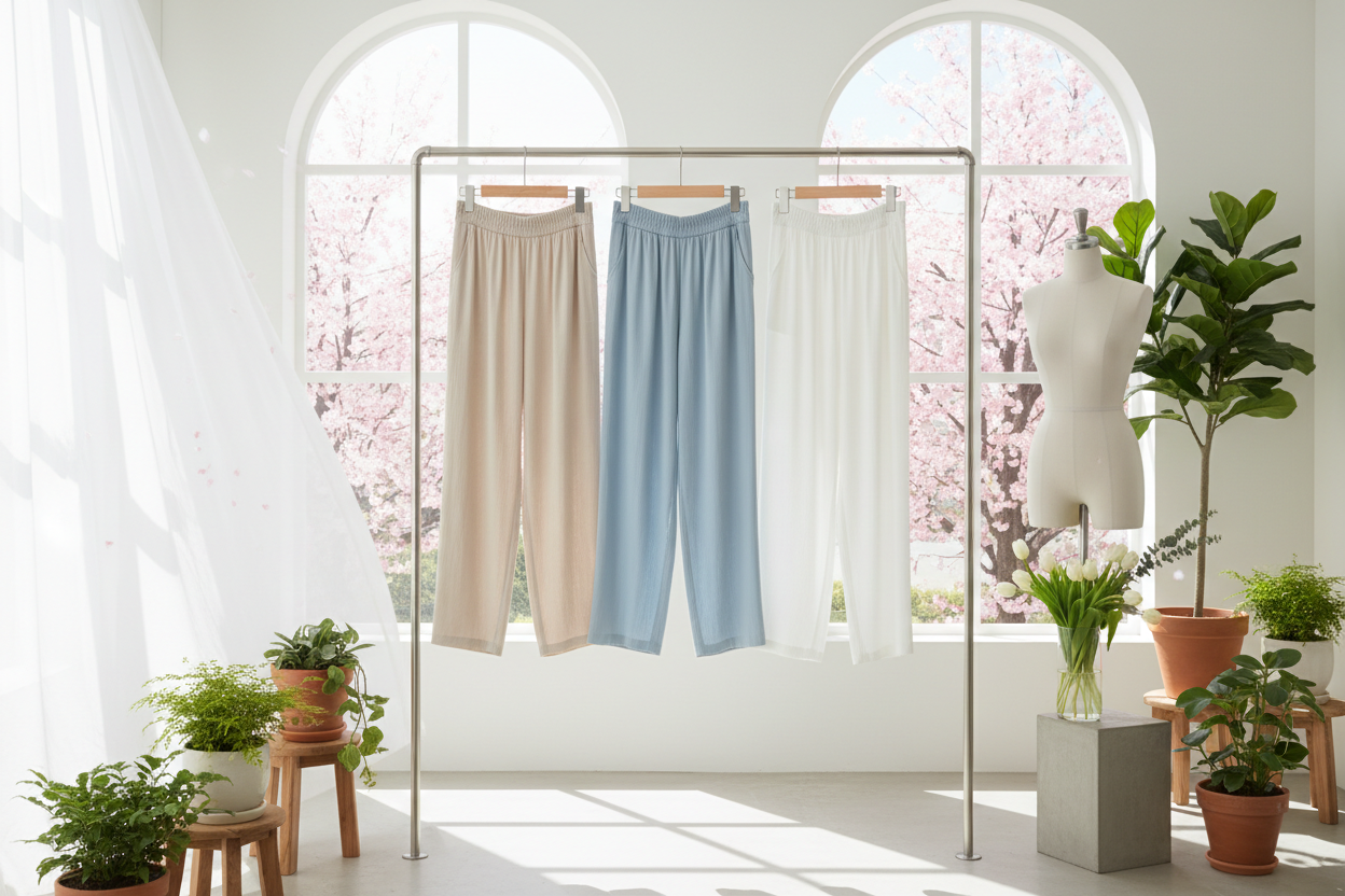 Pantalones ligeros ideales para primavera