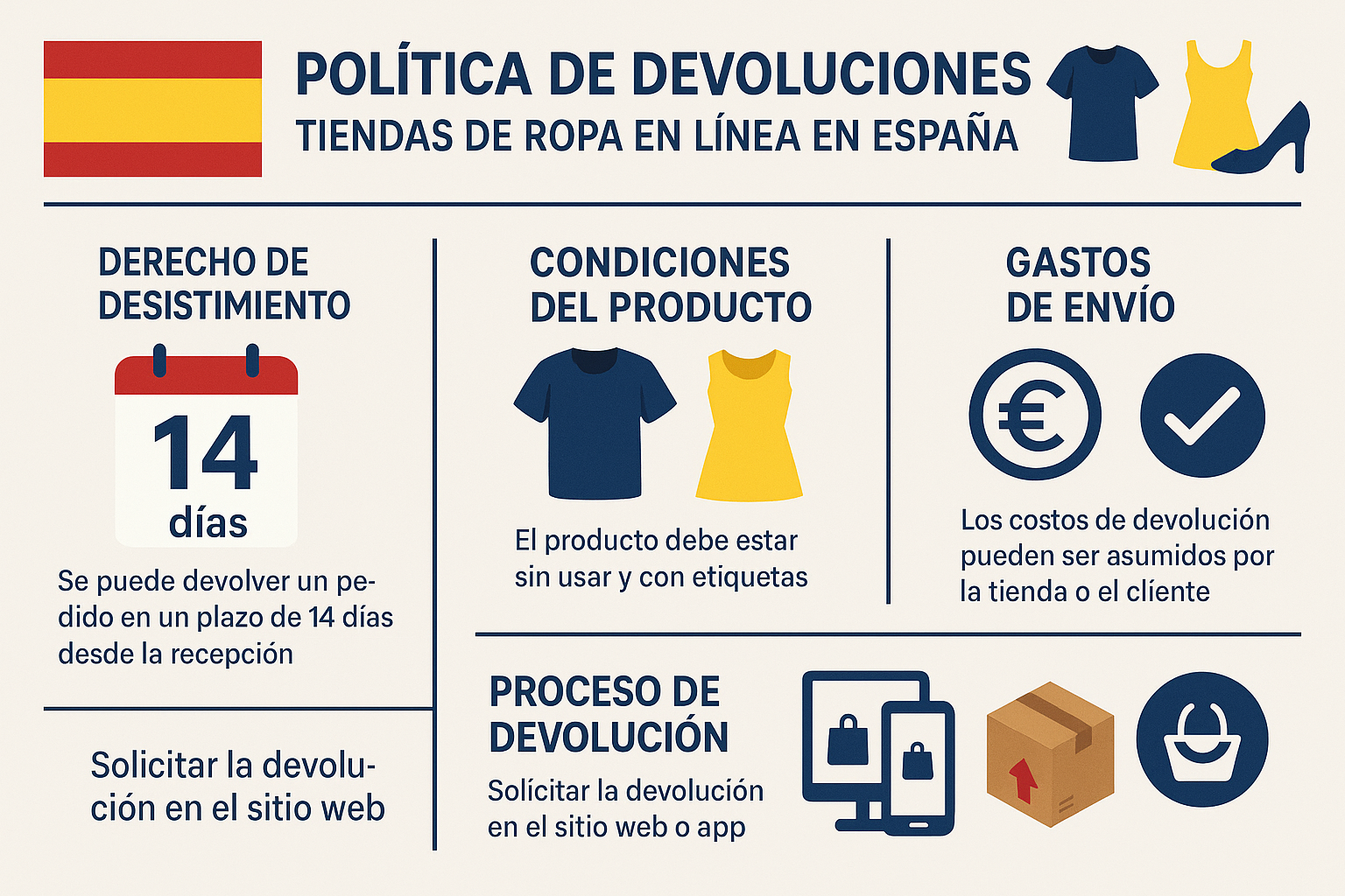 Políticas de Devolución en Tiendas de Ropa Online en España: Guía Completa