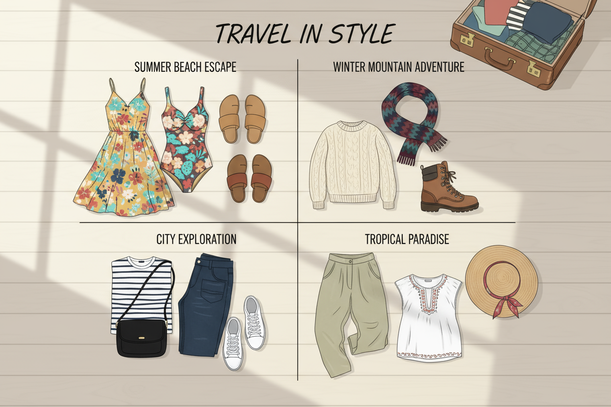 Qué ropa llevar en cada destino: guía práctica para mujeres viajeras