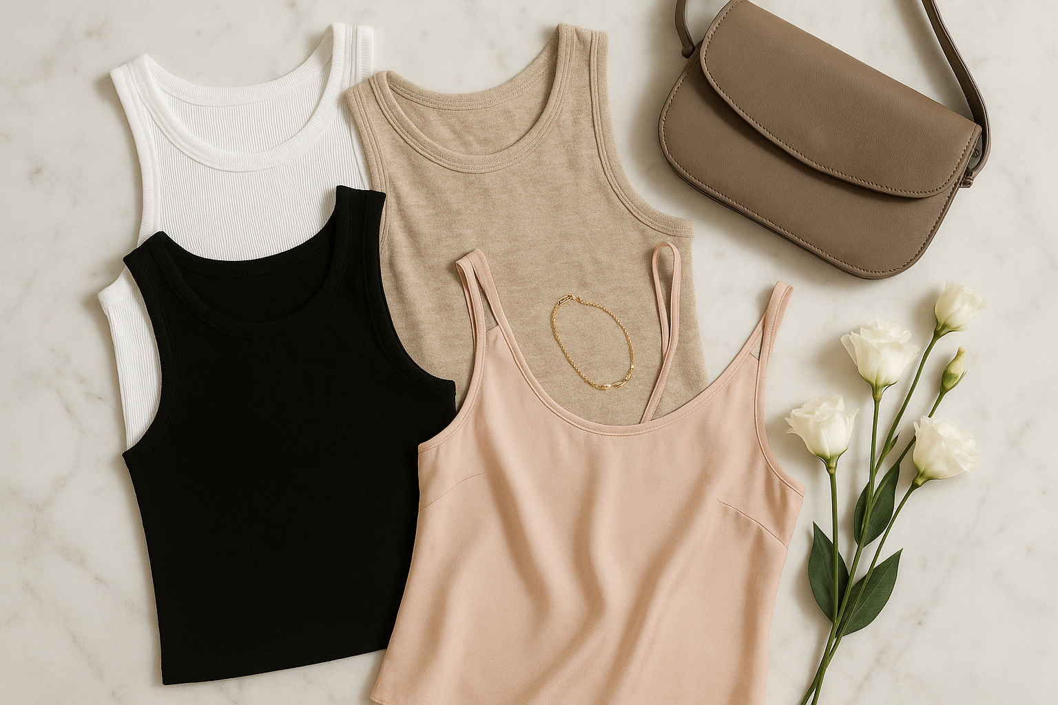 Tops de tirantes básicos que elevan cualquier look