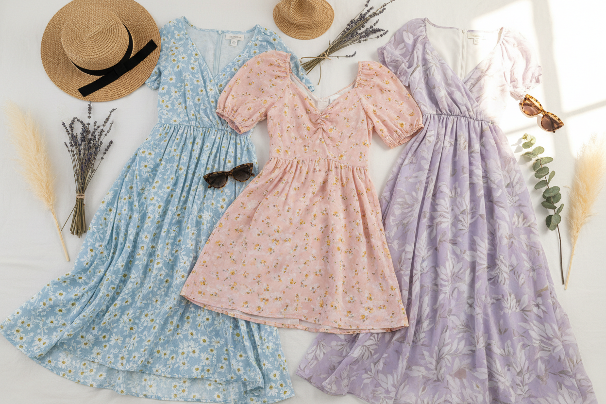 Vestidos ligeros para verano: cuáles elegir