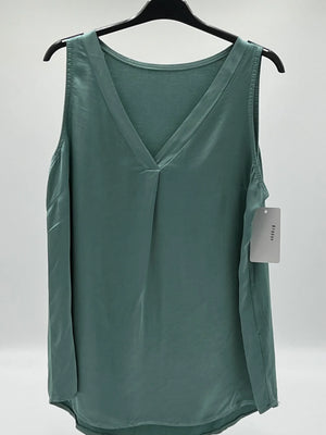 Blusa raso verde agua