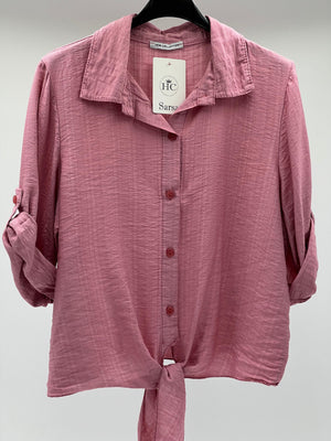 Camisa nudo rosa