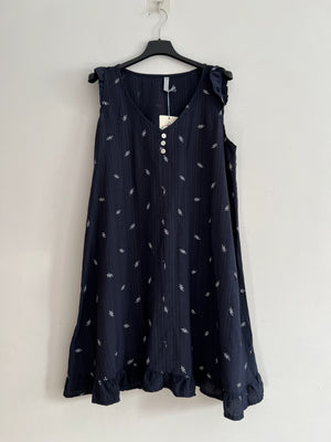 Vestido midi marino