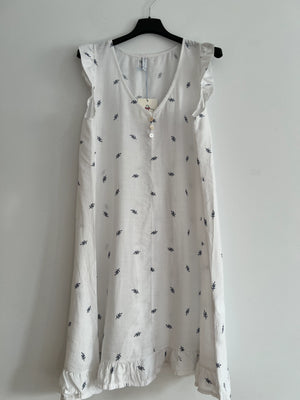 Vestido midi blanco