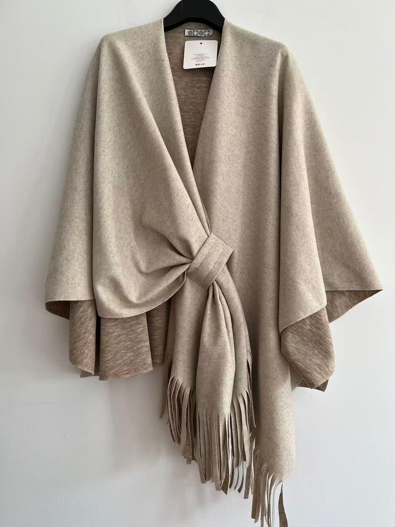 Poncho cruzado oversize