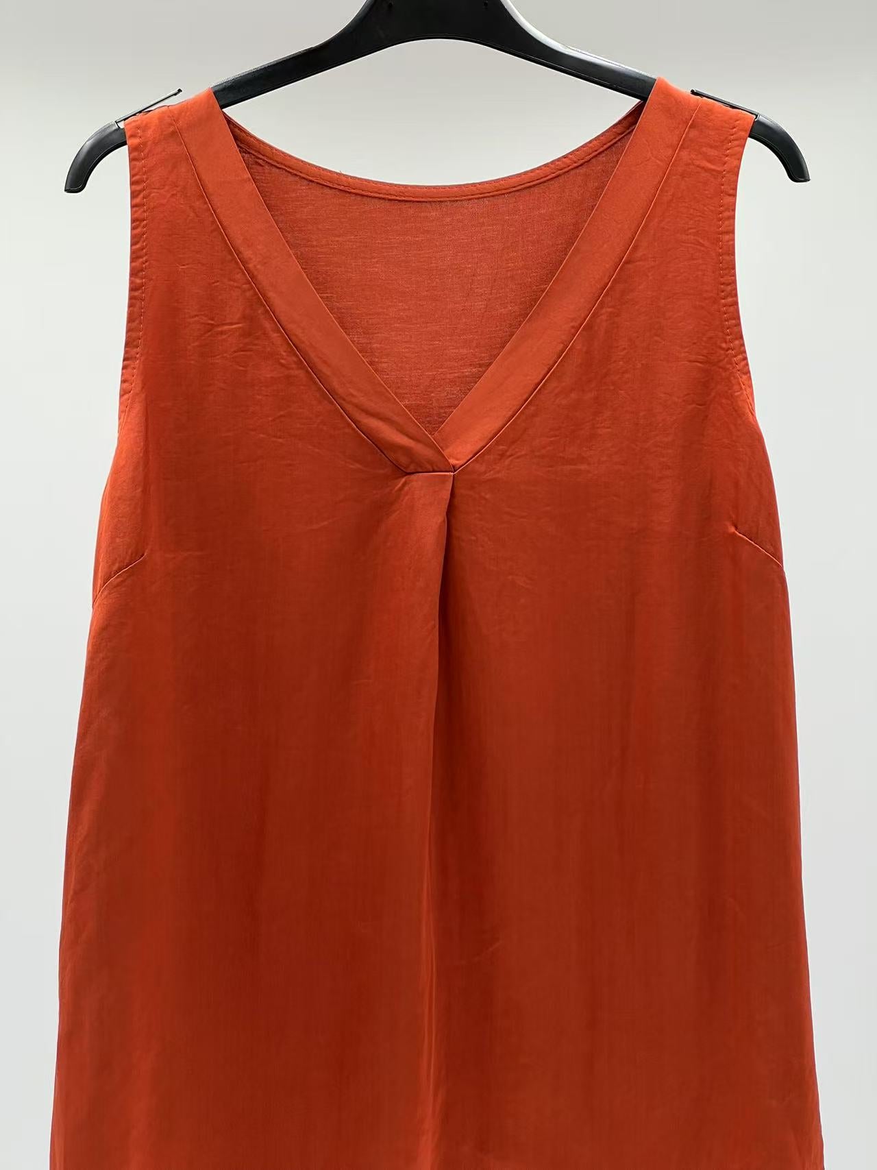 Blusa raso espalda algodón
