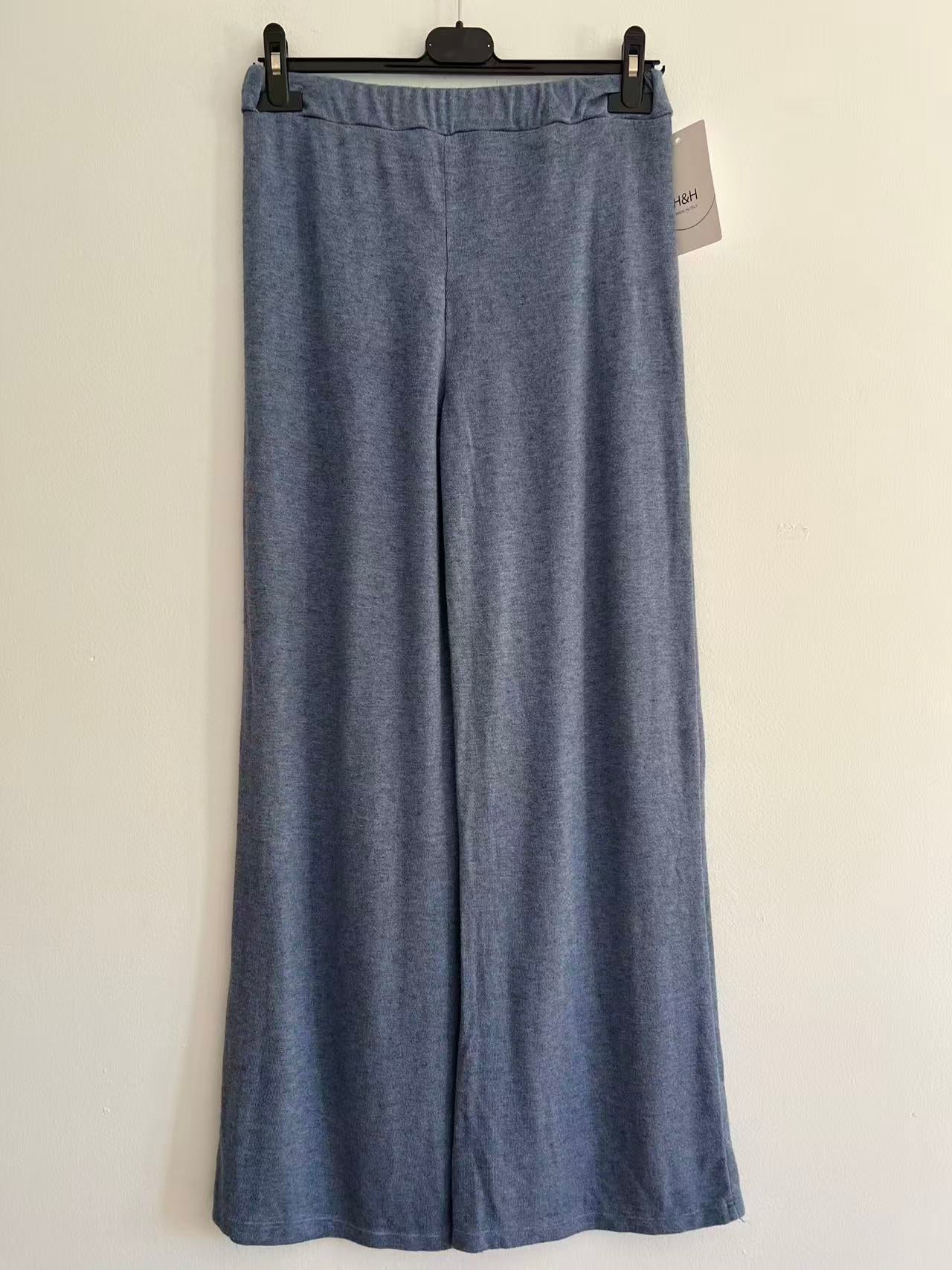 Pantalón punto básico azul vaquero 