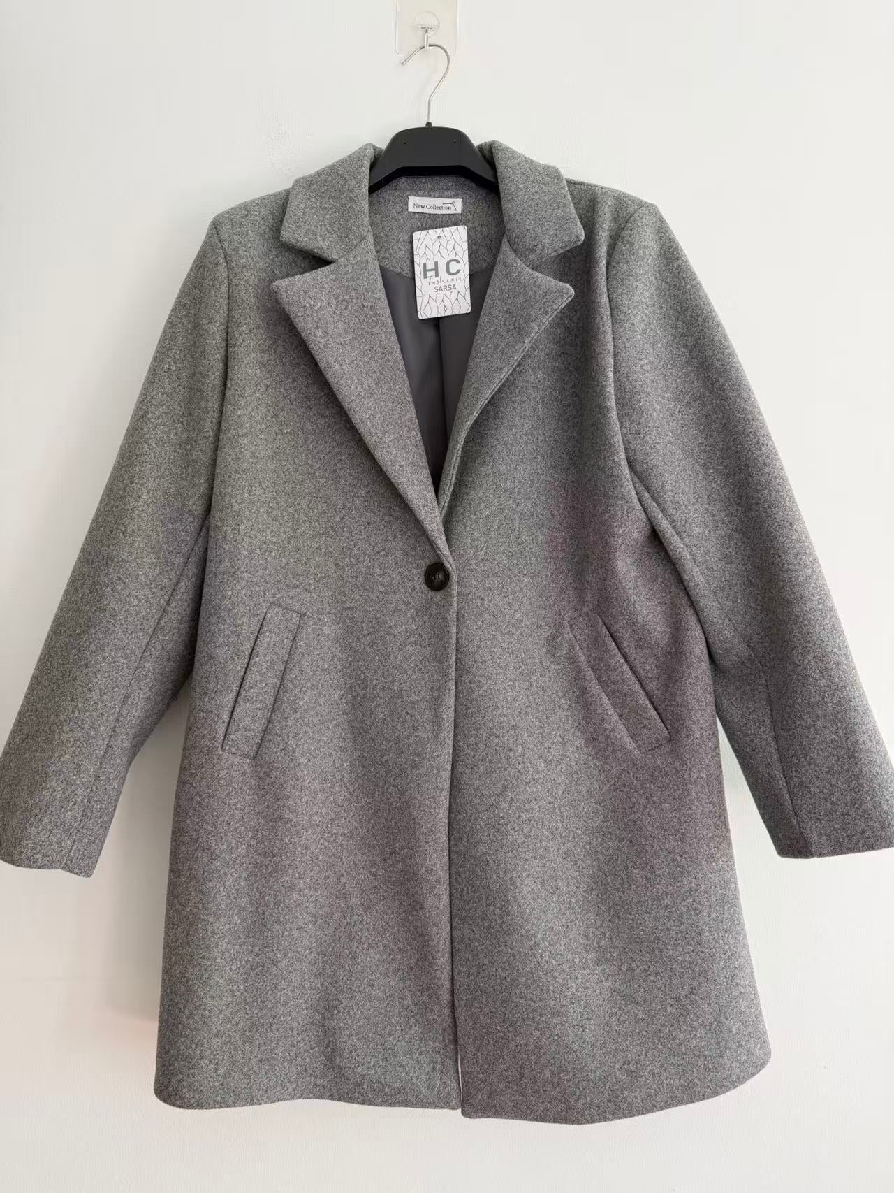 Abrigo midi boton bacto