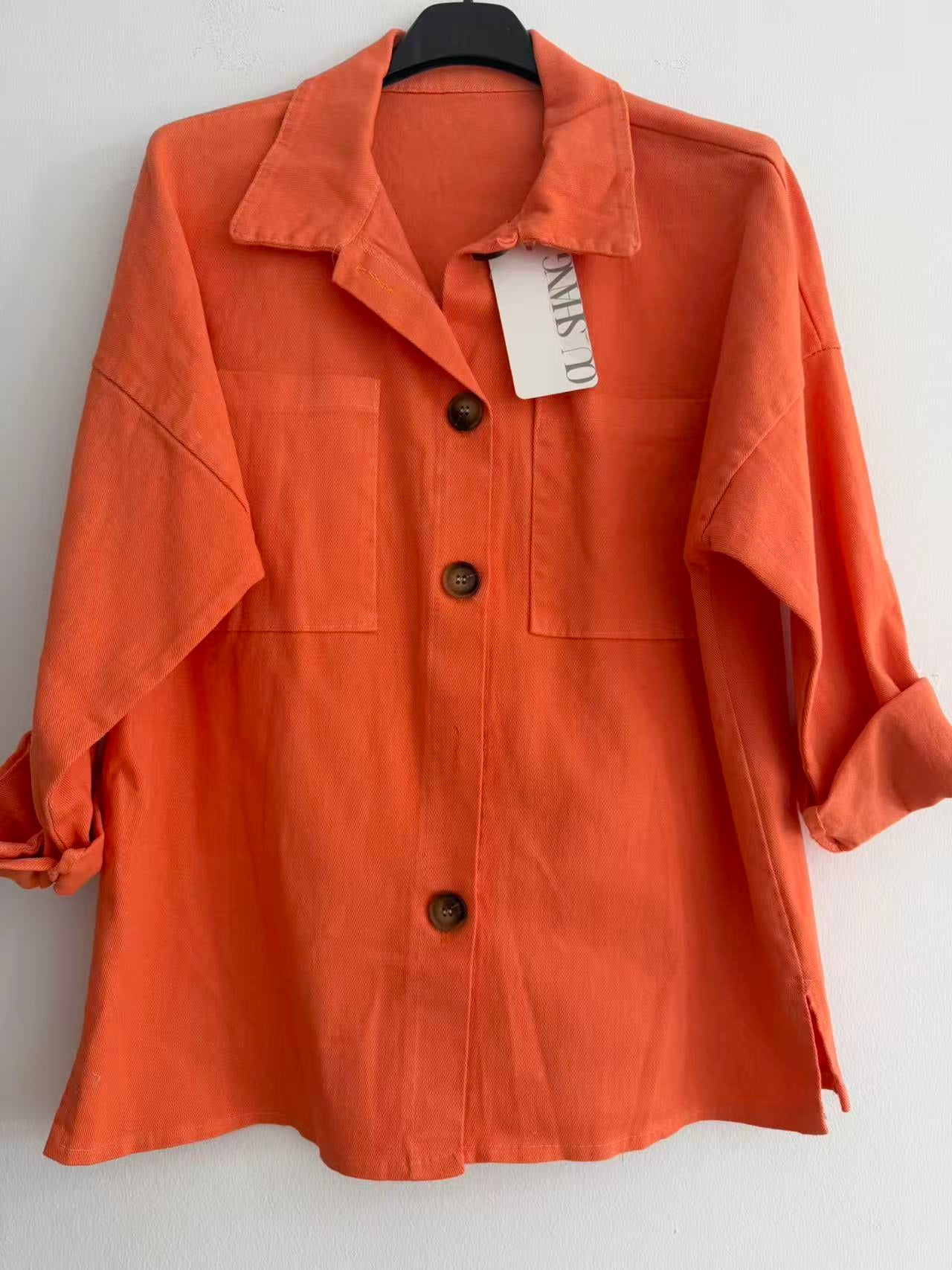 Chaqueta larga demin