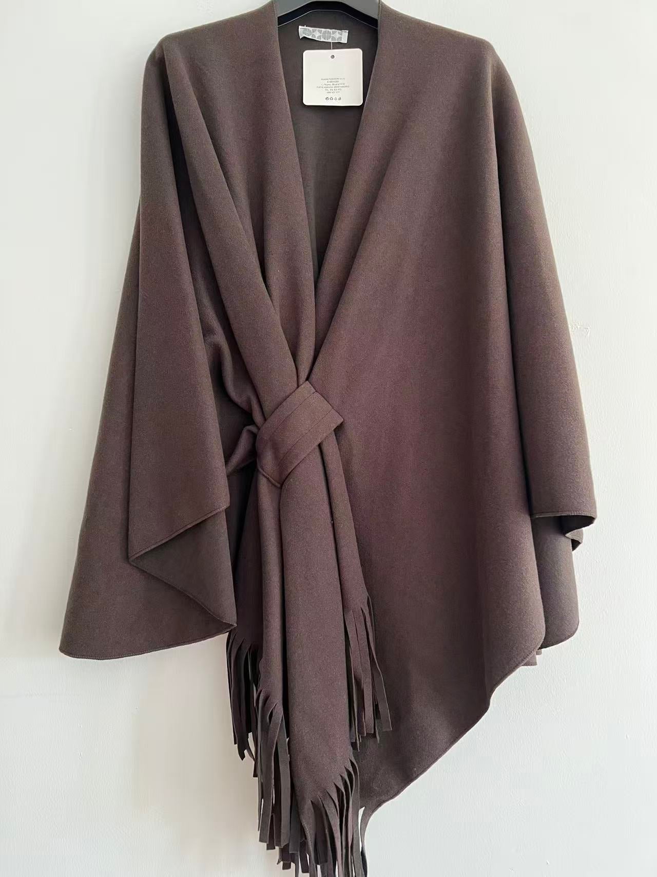 Poncho cruzado oversize