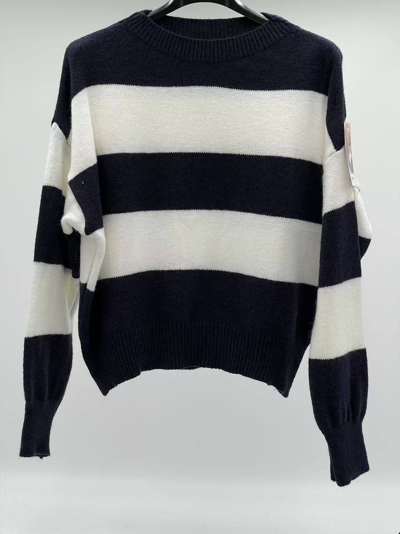 Jersey rayas azul marino