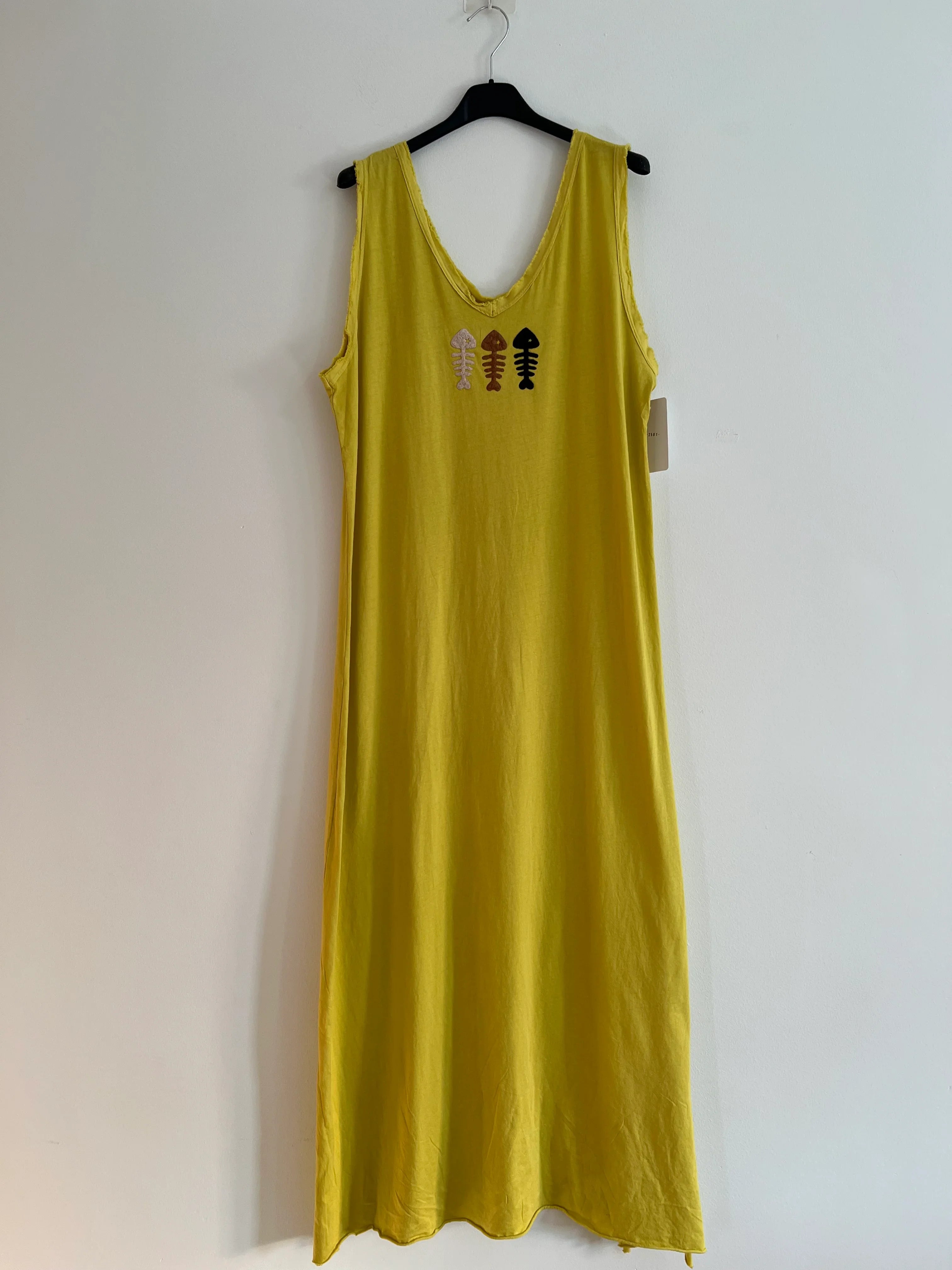 Vestido largo amarillo