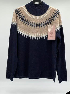 Jersey lana winter azul marino