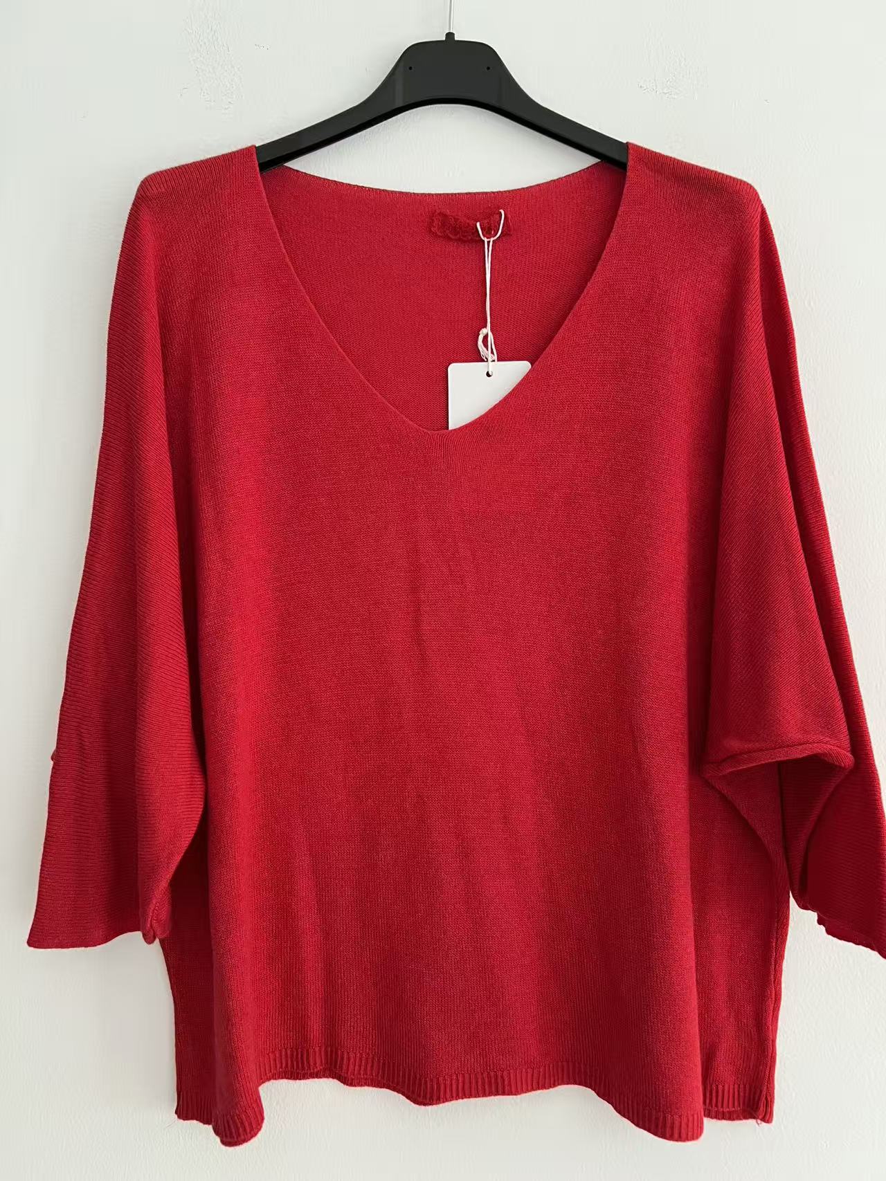 Blusa de puntos roja