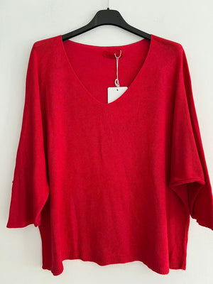 Blusa de puntos roja