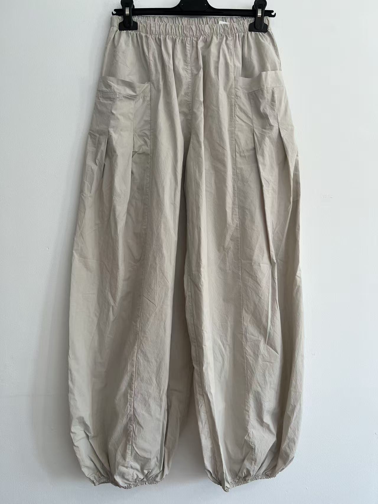 Pantalón Bombacho Jogger Ligero de Verano con Tobillo Elástico
