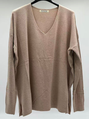 Jersey fino básico camel