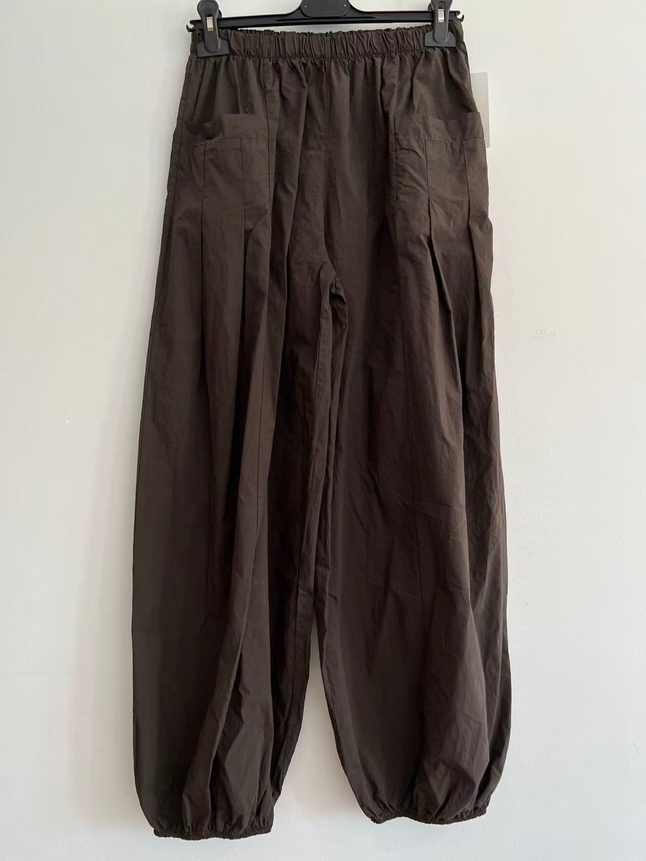Pantalón Bombacho Jogger Ligero de Verano con Tobillo Elástico