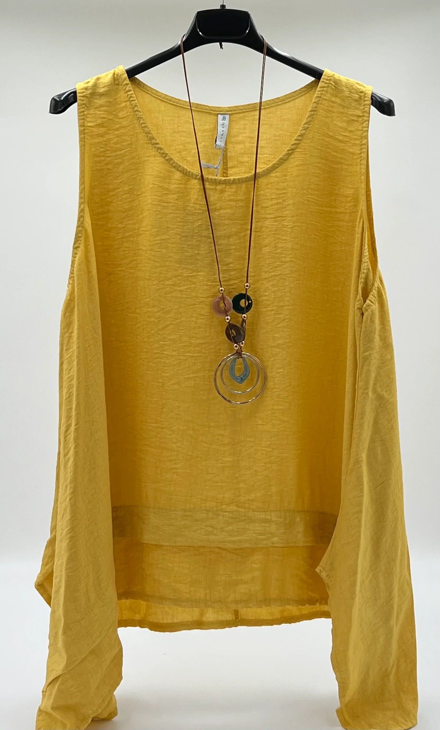 Blusa larga lateral