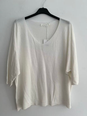 Blusa de puntos blanca