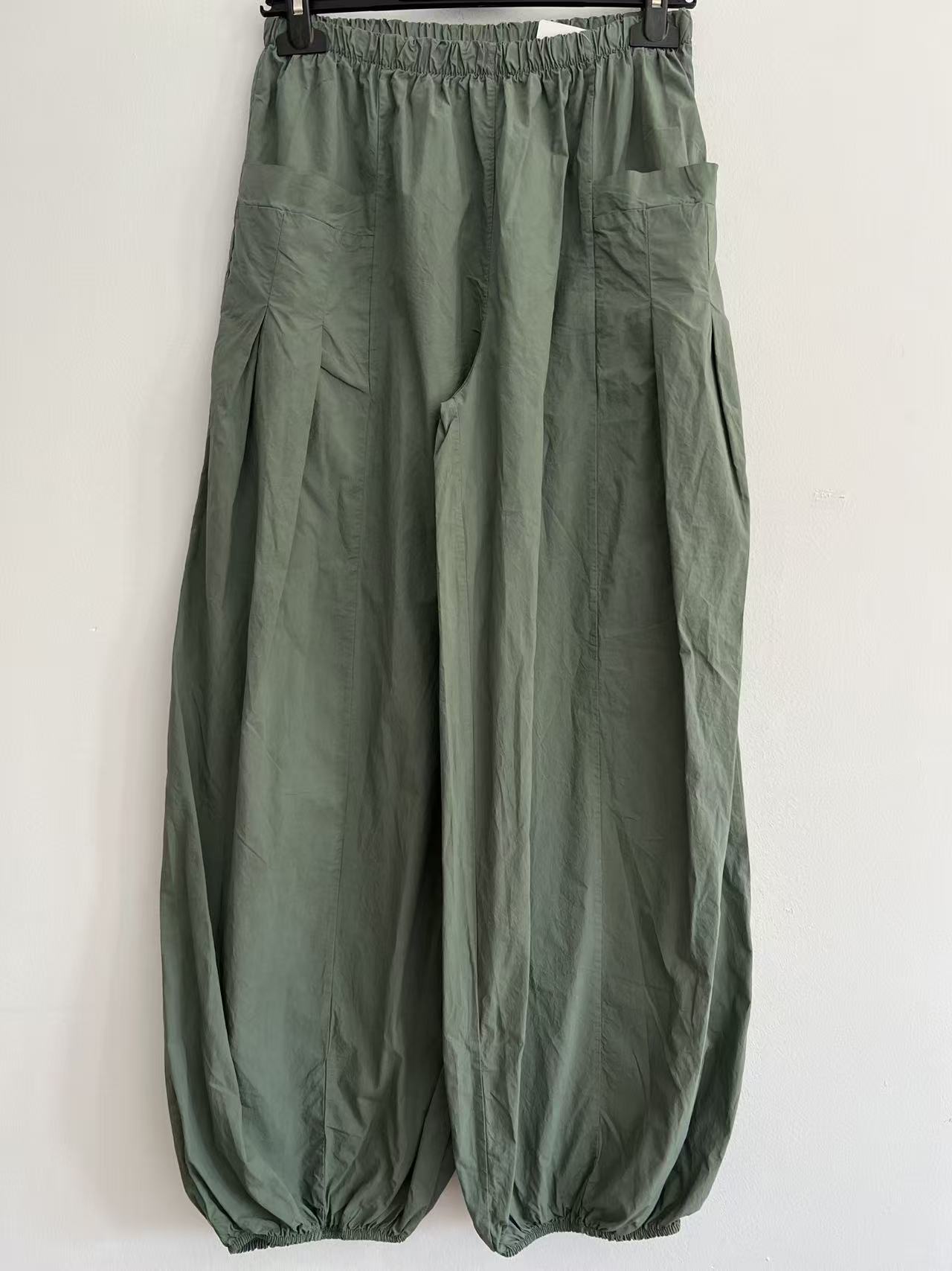 Pantalón Bombacho Jogger Ligero de Verano con Tobillo Elástico