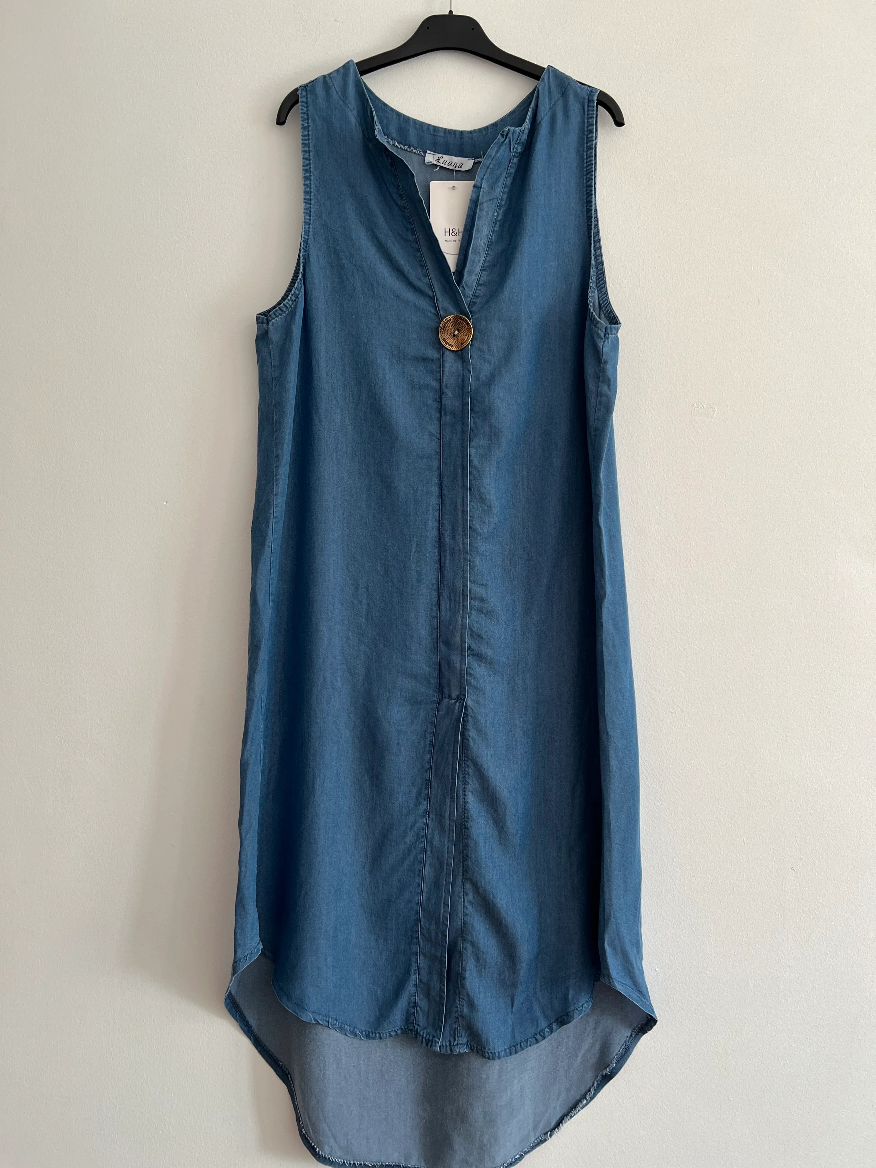 Vestido largo vaquero