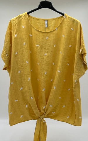 Camiseta estampado amarillo