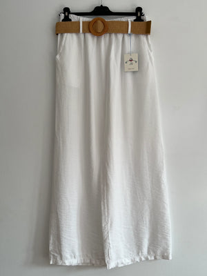 Pantalón largo blanco