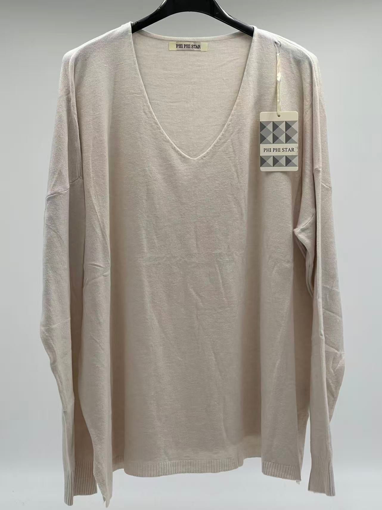 Jersey fino básico beige