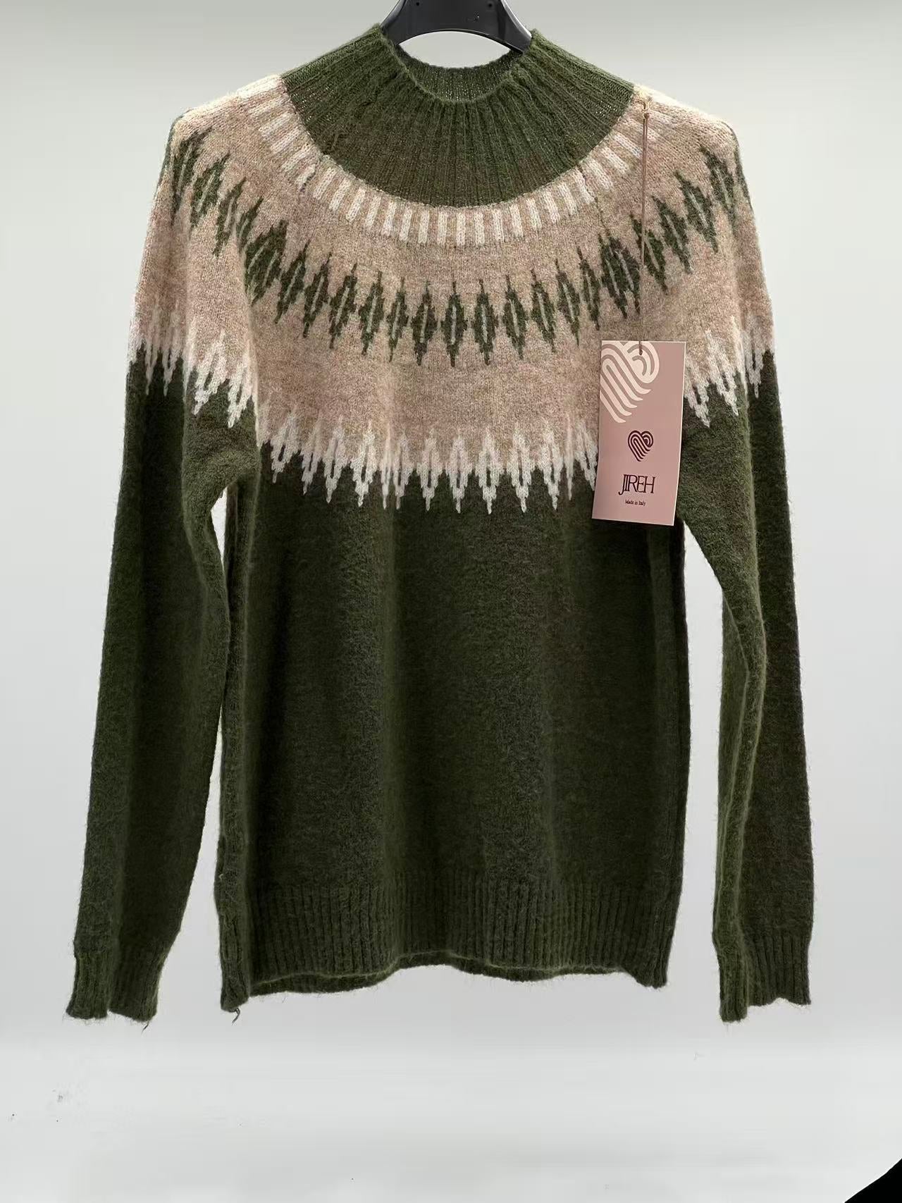 Jersey lana winter verde caqui